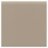 Semi-Gloss Uptown Taupe 6 in. x 6 in. Ceramic Bullnose Wall Tile