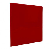 Color Collection Bright Red Pepper 6 in. x 6 in. Ceramic Surface Bullnose Corner Wall Tile-DISCONTINUED