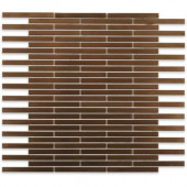 Metal Copper Brick 12 in. x 12 in. x 8 mm Stainless Steel Floor and Wall Tile