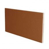Color Collection Bright Copper 3 in. x 6 in. Ceramic Surface Bullnose Wall Tile-DISCONTINUED