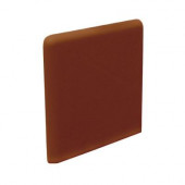 Color Collection Bright Copper 3 in. x 3 in. Ceramic Surface Bullnose Corner Wall Tile-DISCONTINUED