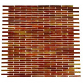 Glass 12 in. x 12 in. x 8 mm Mosaic Floor and Wall Tile