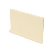 Color Collection Bright Khaki 4 in. x 6 in. Ceramic Cove Base Wall Tile-DISCONTINUED
