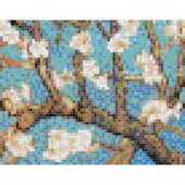 Almond Branch Pendant 30 in. x 24 in. Glass Wall Light Residential Floor Mosaic Tile (6 Indv Sections-Case)