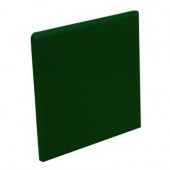 Color Collection Bright Kelly 4-1/4 in. x 4-1/4 in. Ceramic Surface Bullnose Corner Wall Tile-DISCONTINUED