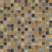Bountiful Cut-Edge 12 in. x 12 in. x 6 mm Glass Slate Mosaic Wall Tile