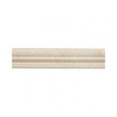 Creama 2-5/8 in. x 12 in. Marble Crown Trim Wall Tile