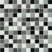Isis Pewter Blend 12 in. x 12 in. x 3 mm Glass Mesh-Mounted Mosaic Wall Tile