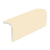 Color Collection Bright Khaki 2 in. x 6 in. Ceramic Sink Rail Wall Tile-DISCONTINUED