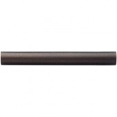 3/4 in. x 6 in. Cast Metal Pencil Liner Dark Oil Rubbed Bronze Tile (10 pieces / case) - Discontinued