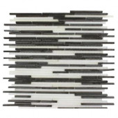 Tetris Stylus Basalt 11 in. x 13 in. x 8 mm Natural Stone Floor and Wall Tile