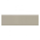 Modern Dimensions Matte Architectural Gray 2-1/8 in. x 8-1/2 in. Ceramic Surface Bullnose Wall Tile-DISCONTINUED