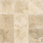 Ivory 4 in. x 4 in. Honed Travertine Floor and Wall Tile (1 sq. ft. / case)