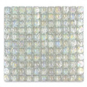 Pillow Glass Opal 12 in. x 12 in. x 9.5mm Glass Mosaic Wall Tile (10 sq.ft./Case)