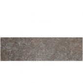 Metal Effects Brilliant Bronze 3 in. x 13 in. Porcelain Surface Bullnose Floor and Wall Tile-DISCONTINUED