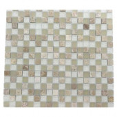 Champs-Elysee Blend 12 in. x 12 in. x 8 mm Glass Mosaic Floor and Wall Tile