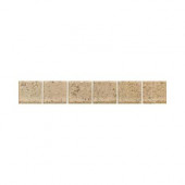 Fashion Accents Sand 2 in. x 12 in. Ceramic Listello Wall Tile