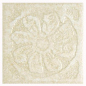 Hampton Sand 4 in. x 4 in. Porcelain Decorative Insert B Floor & Wall Tile-DISCONTINUED