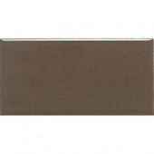 Rittenhouse Square Matte Artisan Brown 3 in. x 6 in. Ceramic Wall Tile (12.5 sq. ft. / case)-DISCONTINUED
