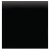 Semi-Gloss Matte Black 4-1/4 in. x 4-1/4 in. Ceramic Surface Bullnose Wall Tile