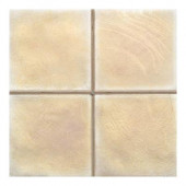 Cristallo Glass Smoky Topaz 4 in. x 4 in. Accent Wall Tile