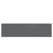 Colour Scheme Suede Gray Solid 3 in. x 12 in. Porcelain Bullnose Floor and Wall Tile