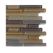 Temple Khaki Glass Tile - 6 in. x 6 in. Tile Sample-DISCONTINUED