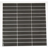 Contempo Smoke Gray Polished 12 in. x 12 in. X 8 mm Glass Mosaic Floor and Wall Tile