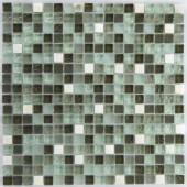 Riverz Amazon Stone and Glass Blend Mesh Mounted Floor and Wall Tile - 3 in. x 3 in. Tile Sample