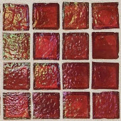 Egyptian Glass Rosetta 12 in. x 12 in. x 6 mm Glass Face-Mounted Mosaic Wall Tile