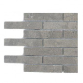 Medieval Big Brick Polished Marble Floor and Wall Tile - 6 in. x 6 in. Tile Sample-DISCONTINUED