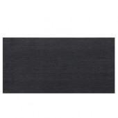Identity Twilight Black Grooved 12 x 24 in. Polished Porcelain Floor and Wall Tile (11.62 sq. ft. / case)-DISCONTINUED