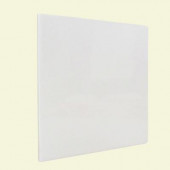 Matte Snow White 6 in. x 6 in. Ceramic Surface Bullnose Corner Wall Tile-DISCONTINUED