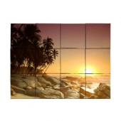 Beach2 24 in. x 18 in. Tumbled Marble Tiles (3 sq. ft. /case)