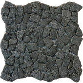 Charcoal Flat Pebbles 16 in. x 16 in. x 10 mm Tumbled Granite Floor and Wall Tile (12.46 sq. ft. / case)