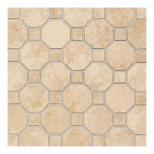 Salerno Nubi Bianche 12 in. x 12 in. x 6 mm Ceramic Octagon Mosaic Floor and Wall Tile