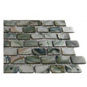 Pitzy Brick Donegal Gray Pearl Tile Mini Brick Pattern Tile Sample