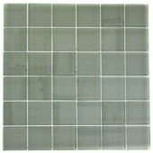 Contempo Seafoam Polished 12 in. x 12 in. x 8 mm Glass Floor and Wall Tile