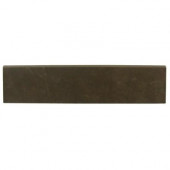 Concrete Connection Eastside Brown 3 in. x 13 in. Porcelain Bullnose Floor and Wall Tile