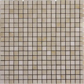 Crema Marfil 12 in. x 12 in. x 10 mm Polished Marble Mesh-Mounted Mosaic Tile (10 sq. ft. / case)
